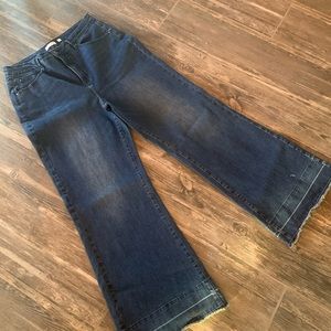 a loves a high rise long wide leg jean size 31